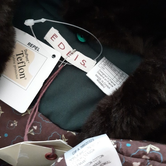 NWT Edeis Teflon Fur Trim Jacket - Picture 3 of 4